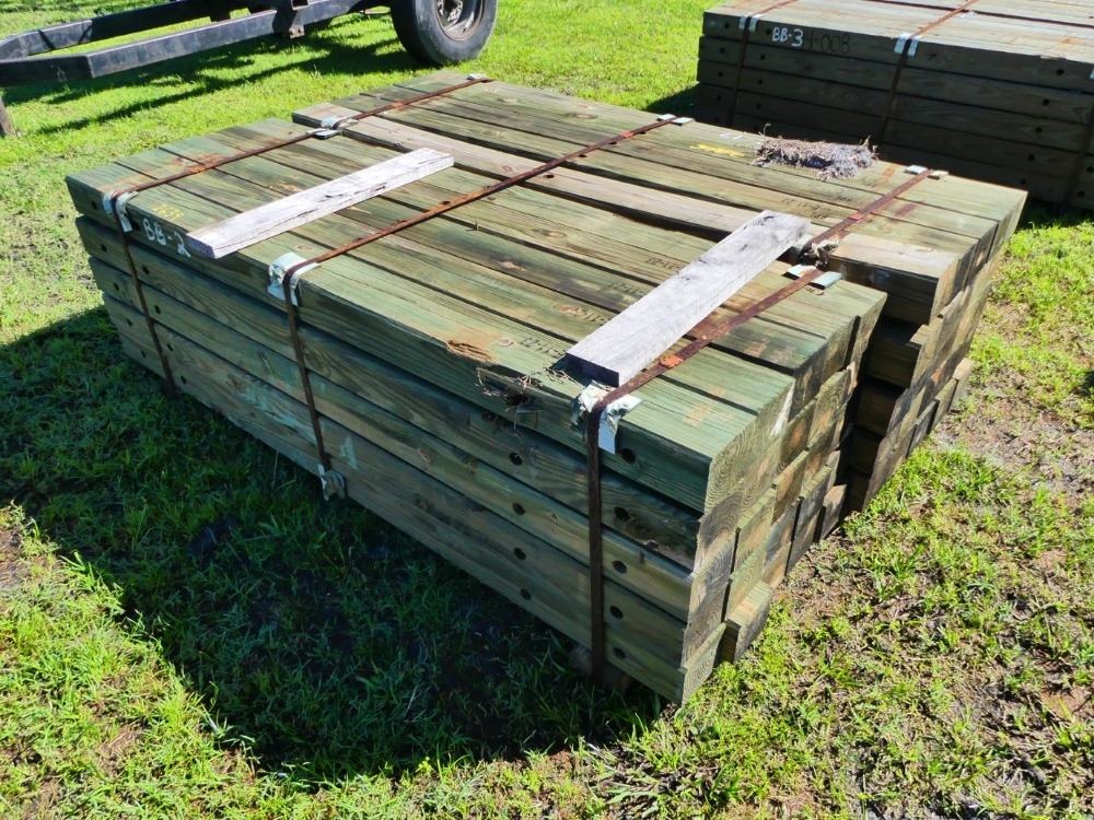 (50) Rectangular Pressure Treated Wooden Posts (A53316)
