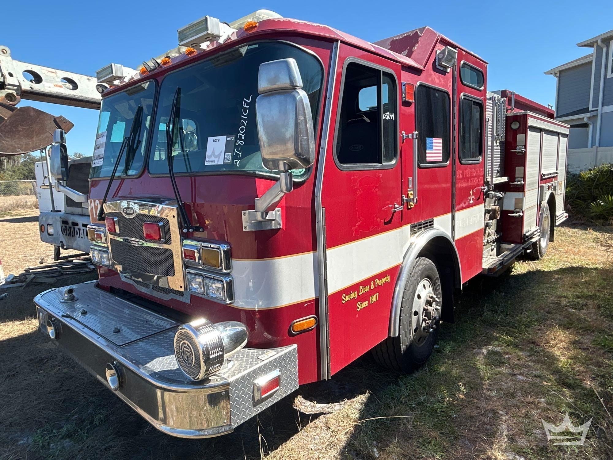 2007 E-One Pumper Fire Truck (A61568)