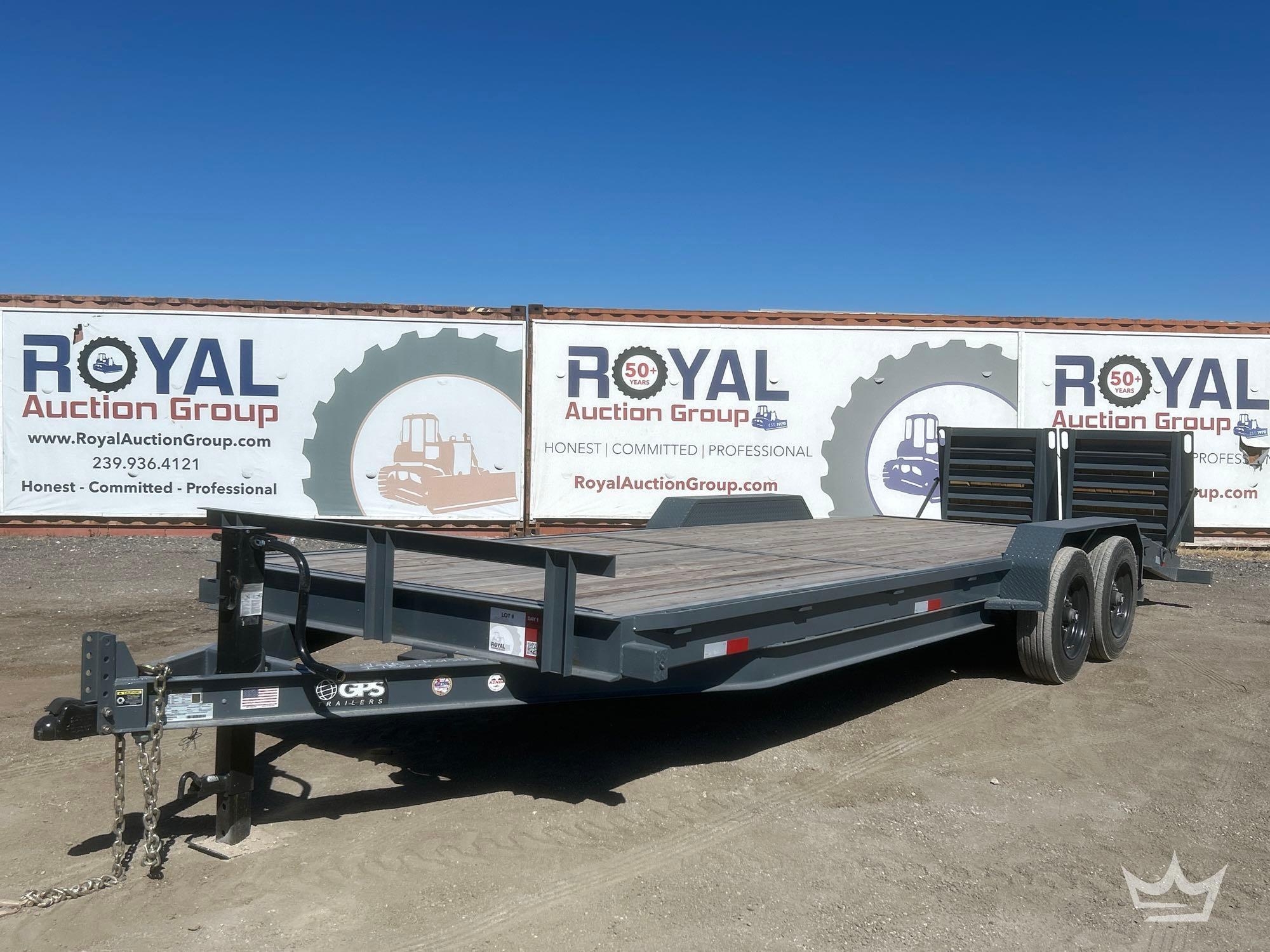 2025 GPS Trailers MDR2416K 24ft. 8 Ton T/A Dovetail Equipment Trailer (A56858)