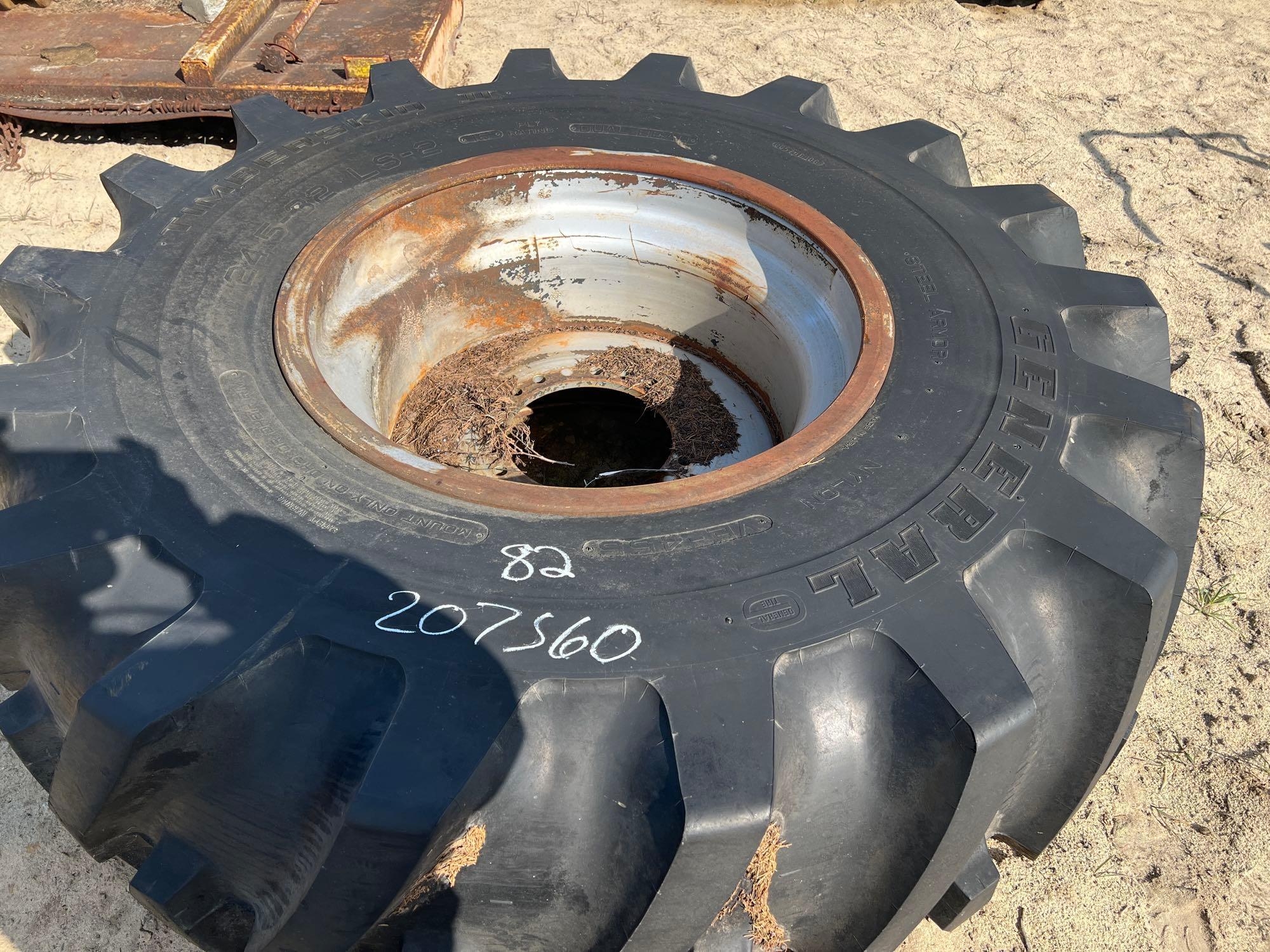 (1) 24.5 - 32 TIRE & RIM (A63290)