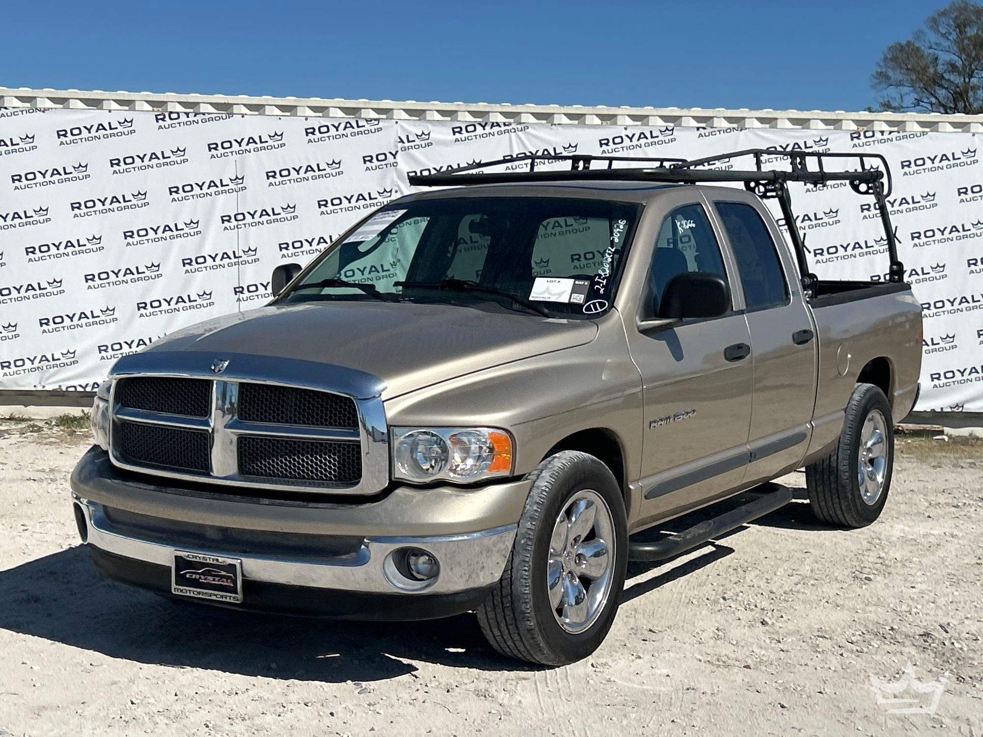 Year: 2002 Make: Dodge Model: Ram Pickup Vehicle Type: Pickup Truck Mileage: 102,827 Plate: Body (A61568)