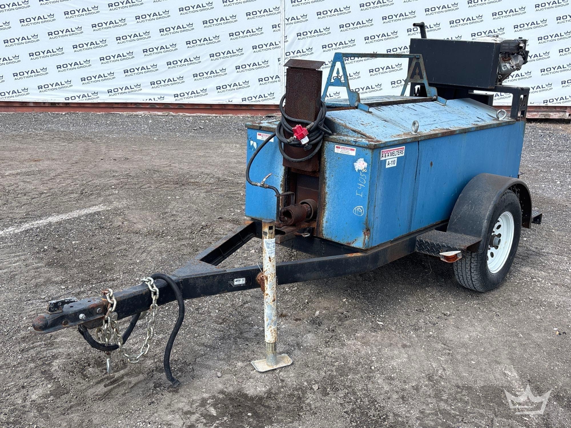 2015 A and A Melters A-110 Towable Hot Rubber Melter (A61572)