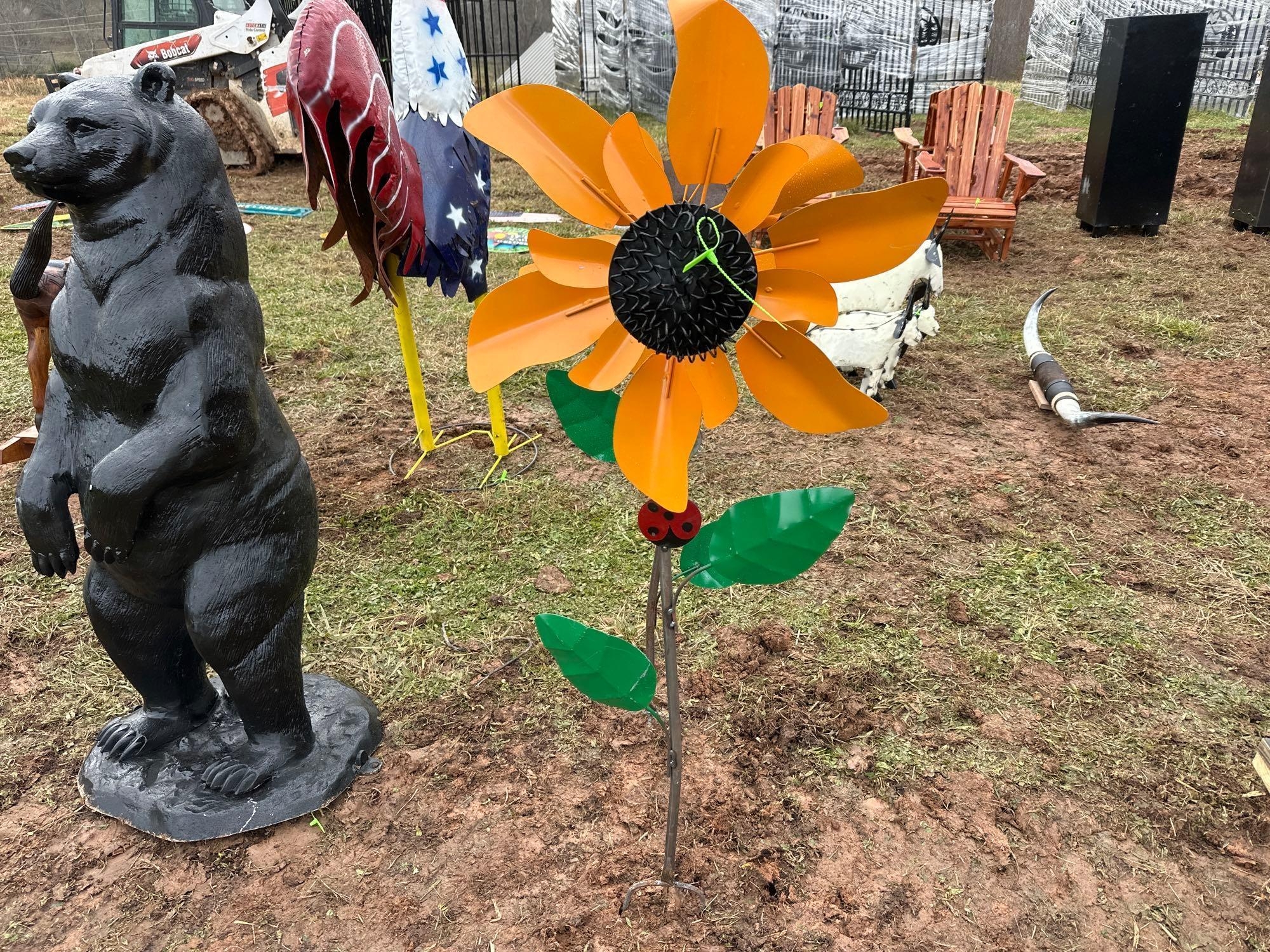 Metal Sunflower Spinner (A57454)