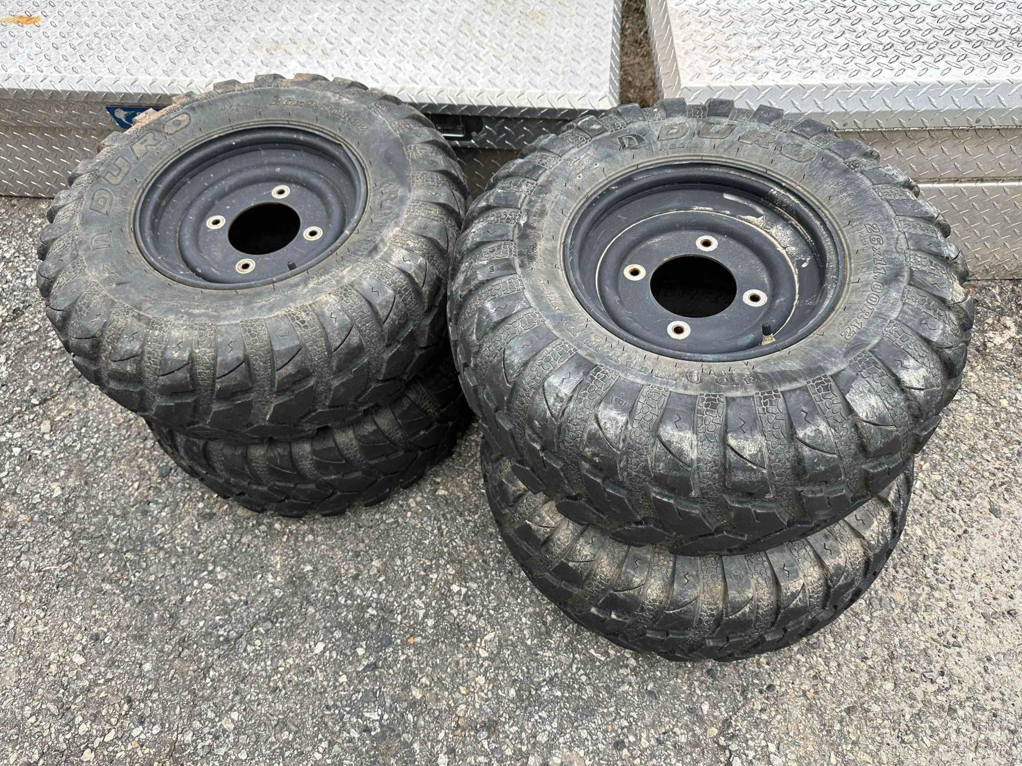 (4) Wheels and Tires for 4-Wheeler (A65579)