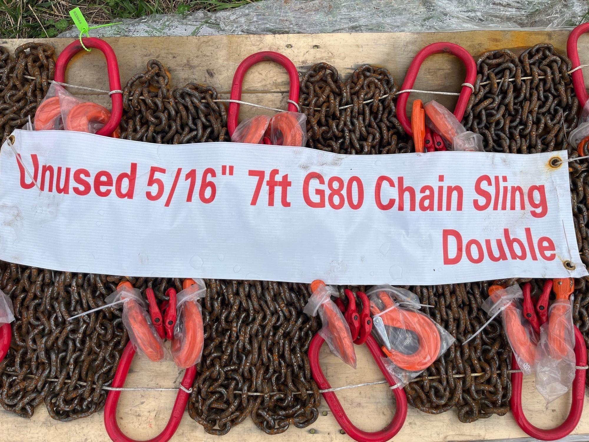 New/Unused 7ft Double Chain Sling (A65583)