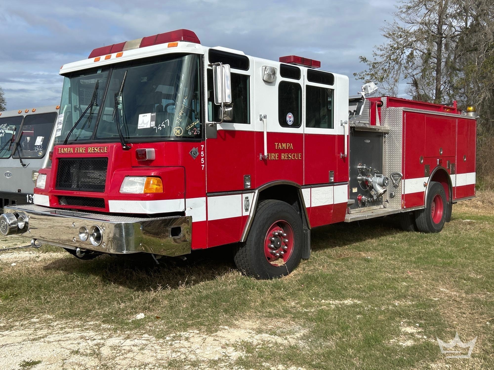 2001 Pierce Tilt Crew Cab Pumper Fire Truck (A61573)