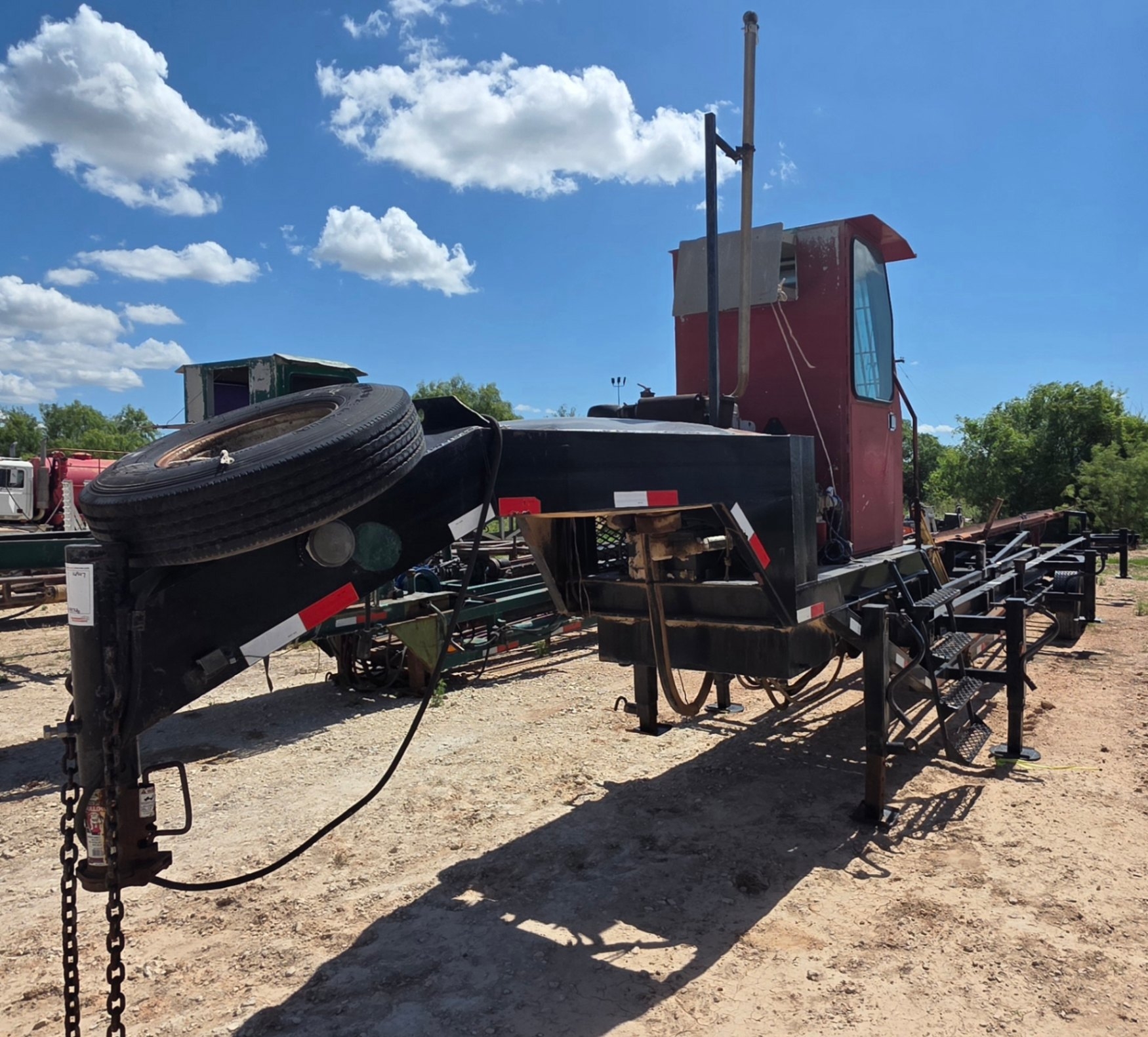 2003 SHOPMADE GOOSENECK CASING DRILL PIPE HANDLER TRL (A48992)