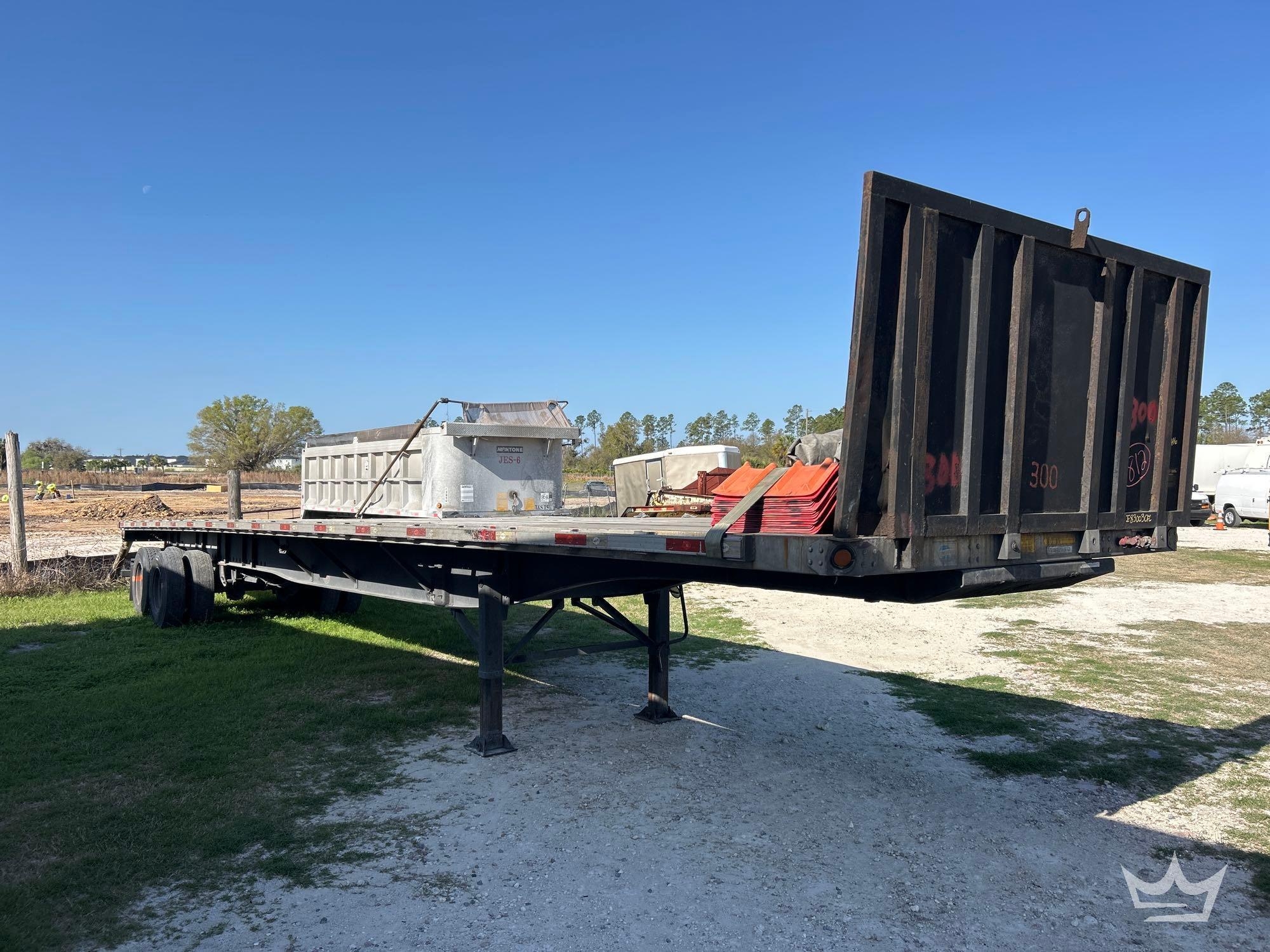 2007 Utility Trailers Mfg. FS2CHA 48ft. 40 Ton T/A Flatbed Trailer (A61573)
