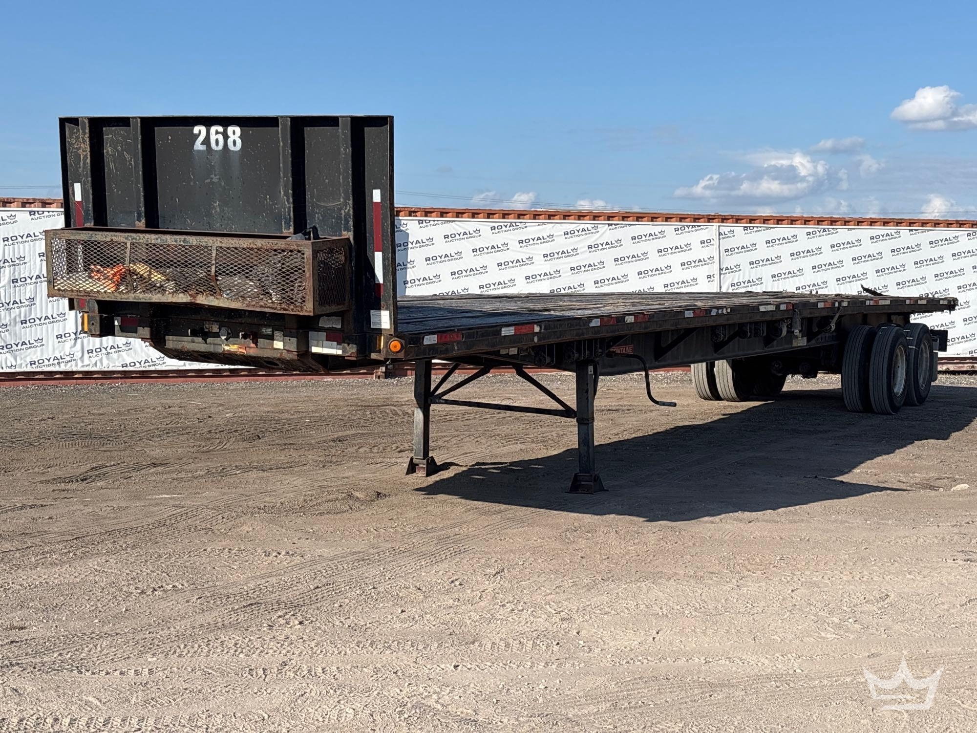 2005 Fontaine FTW5-8048SLW 48ft. 38 Ton T/A Piggyback Flatbed Trailer (A61573)