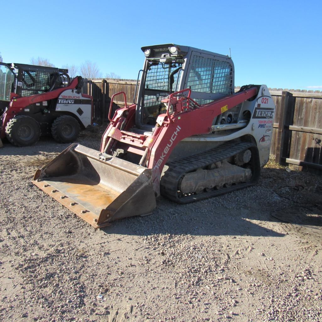 2017 Takeuchi TL12R2 Skid Steer, S/N 412100259, Kubota Diesel Engine, Joy Stick Operating Controls, (A59076)