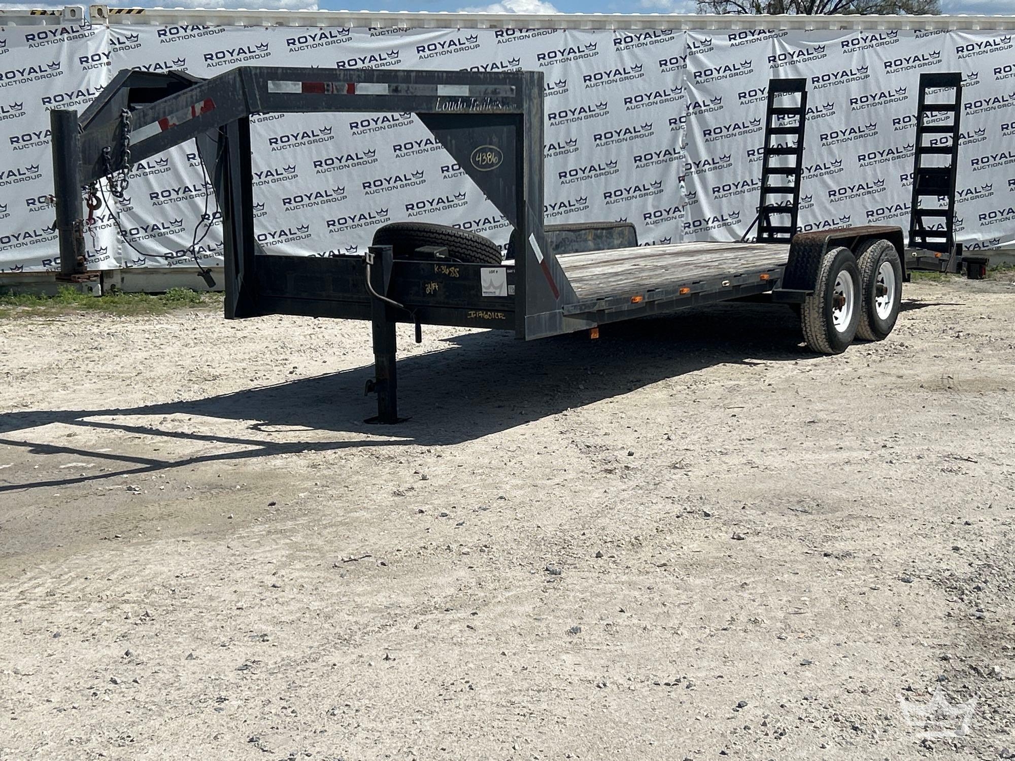 2007 Loudo 24ft T/A Dovetail Gooseneck Flatbed Trailer (A61573)