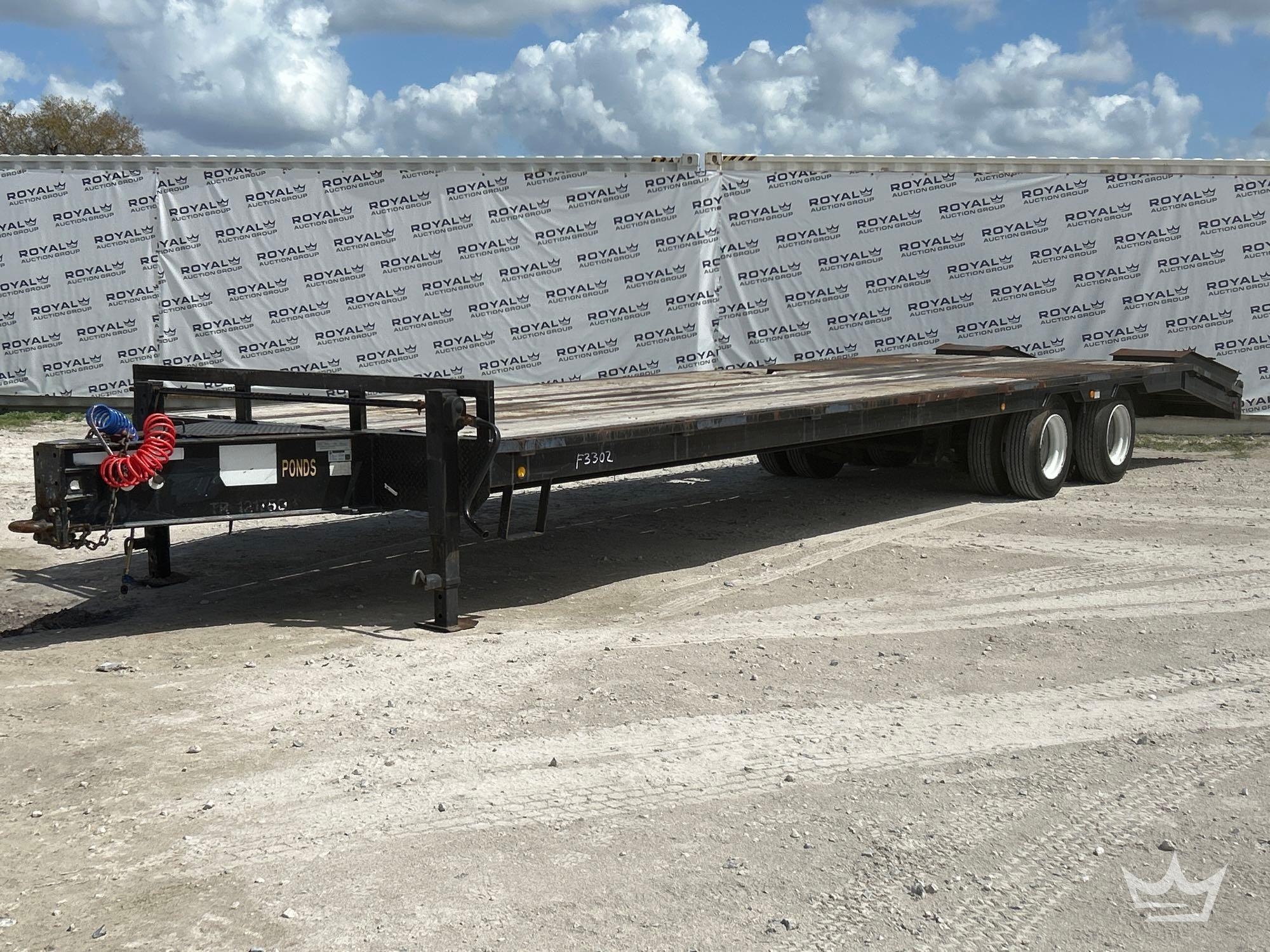 2015 Texas Trailers FB3330B 22 Ton T/A Tag Trailer (A61573)