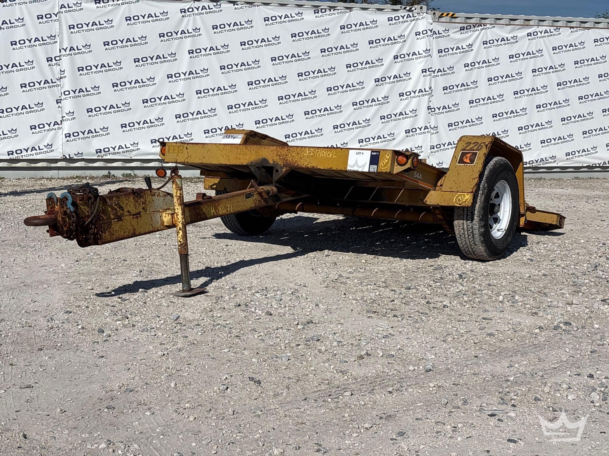 1984 Charles Machine Works S4A S/A Tilt Deck Trailer (A61573)