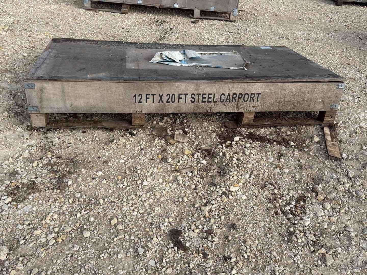 12FT X 20FT STEEL CARPORT (A58216)