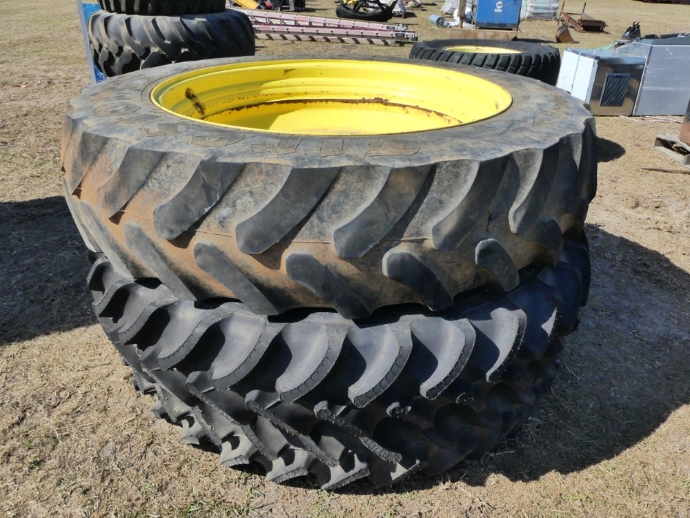 (3) Firestone 380/90R46 Tires w/Rims (A56469)