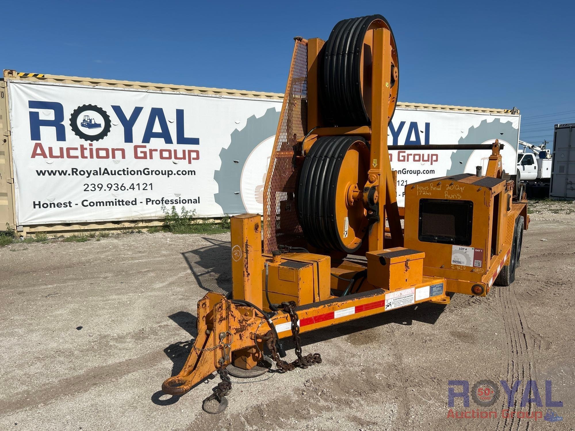 2012 Wagner-Smith T-BWT-4-38-PRC Towable Single Place Reel Carrier-Tensioner (A46683)