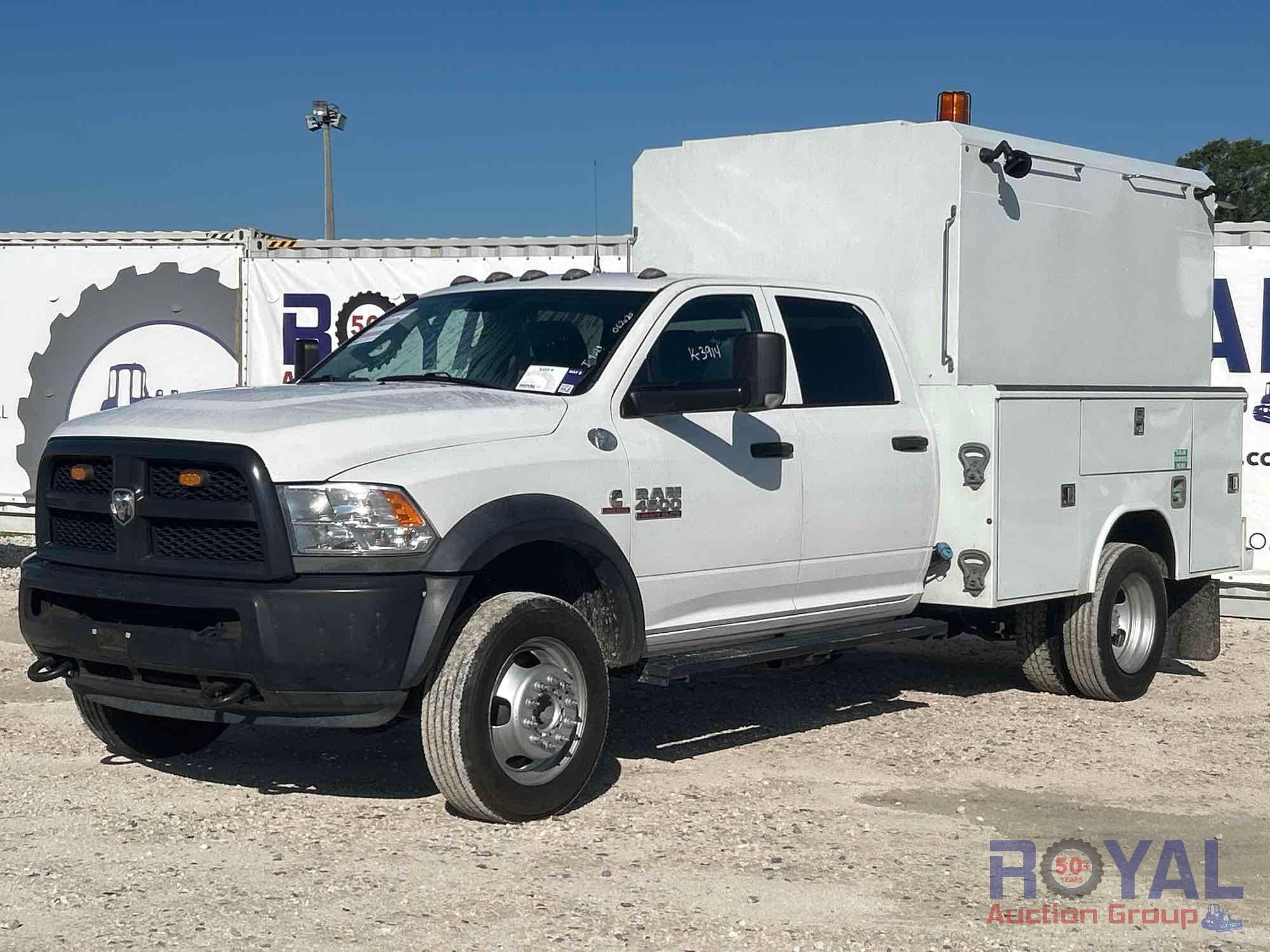 2017 Dodge Ram 4500 4x4 Crew Cab Reading Service Truck (A48081)