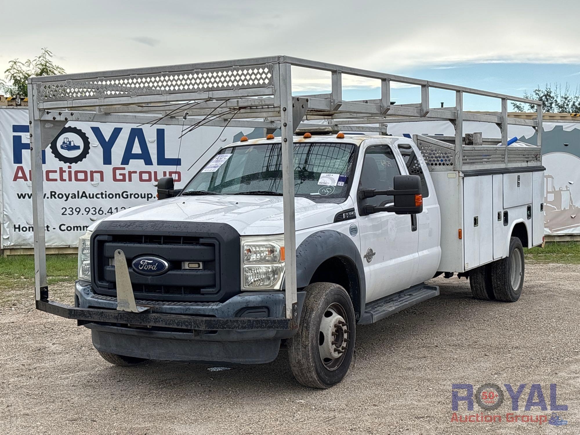 2016 Ford F-550 4x4 Ext. Cab Service Truck (A53422)