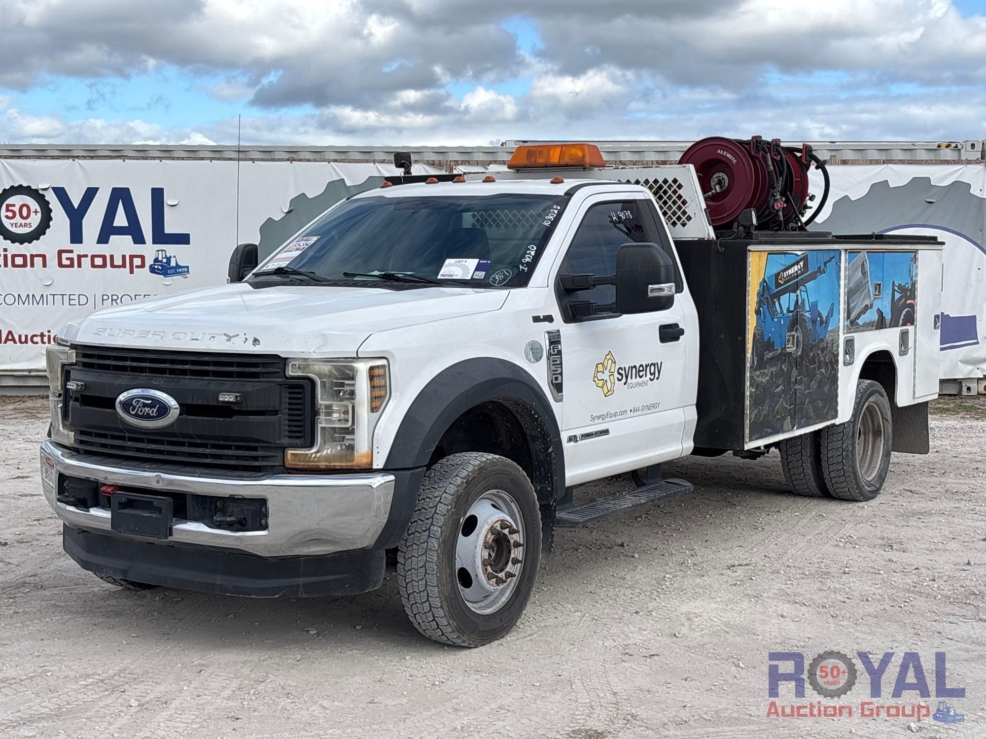 2018 Ford F-550 4x4 Stellar EC3200 Crane Service Truck (A55852)
