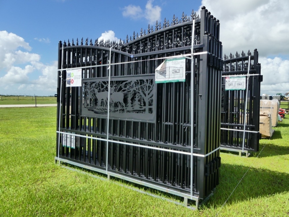 KJ 7'x20' Metal Farm Driveway Gate (A53316)