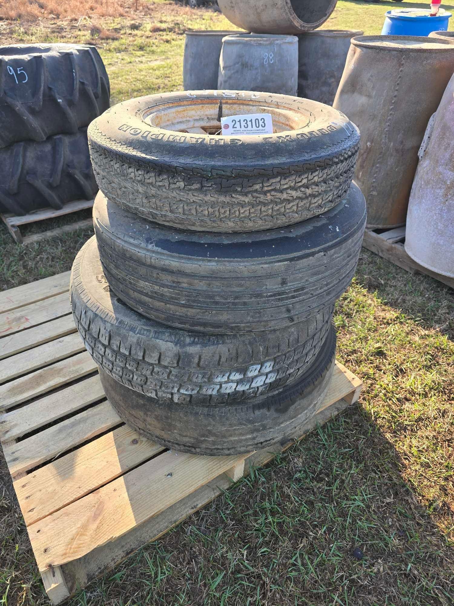 (4) MISC TIRES (A64276)