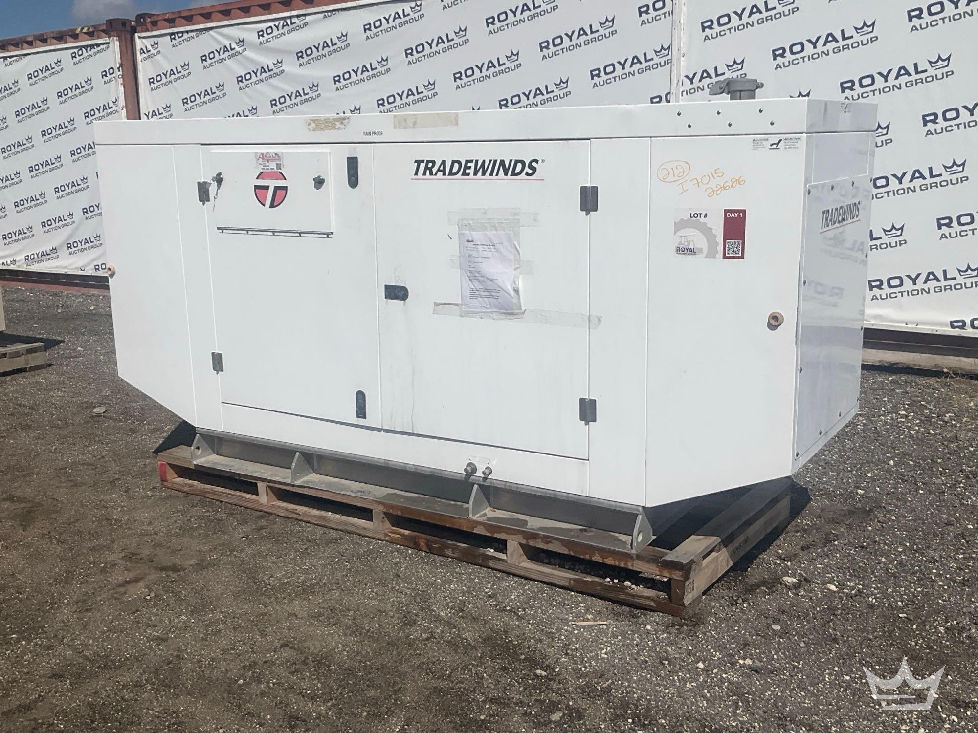 2016 Tradewinds TG45-UL 45kW Natural Gas Generator (A61572)