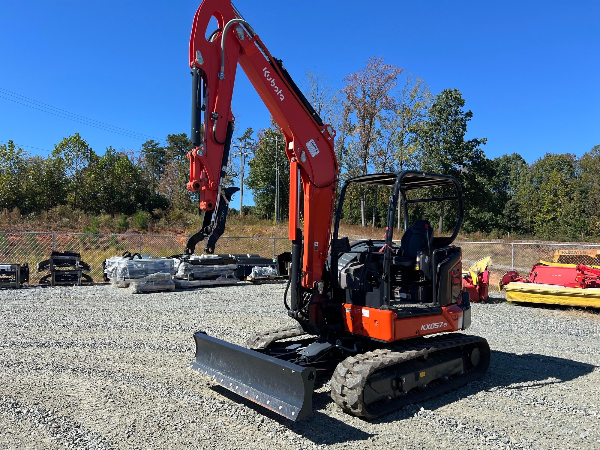 2023 Kubota KX057-5 Compact Excavator with Angle Blade (A56435)