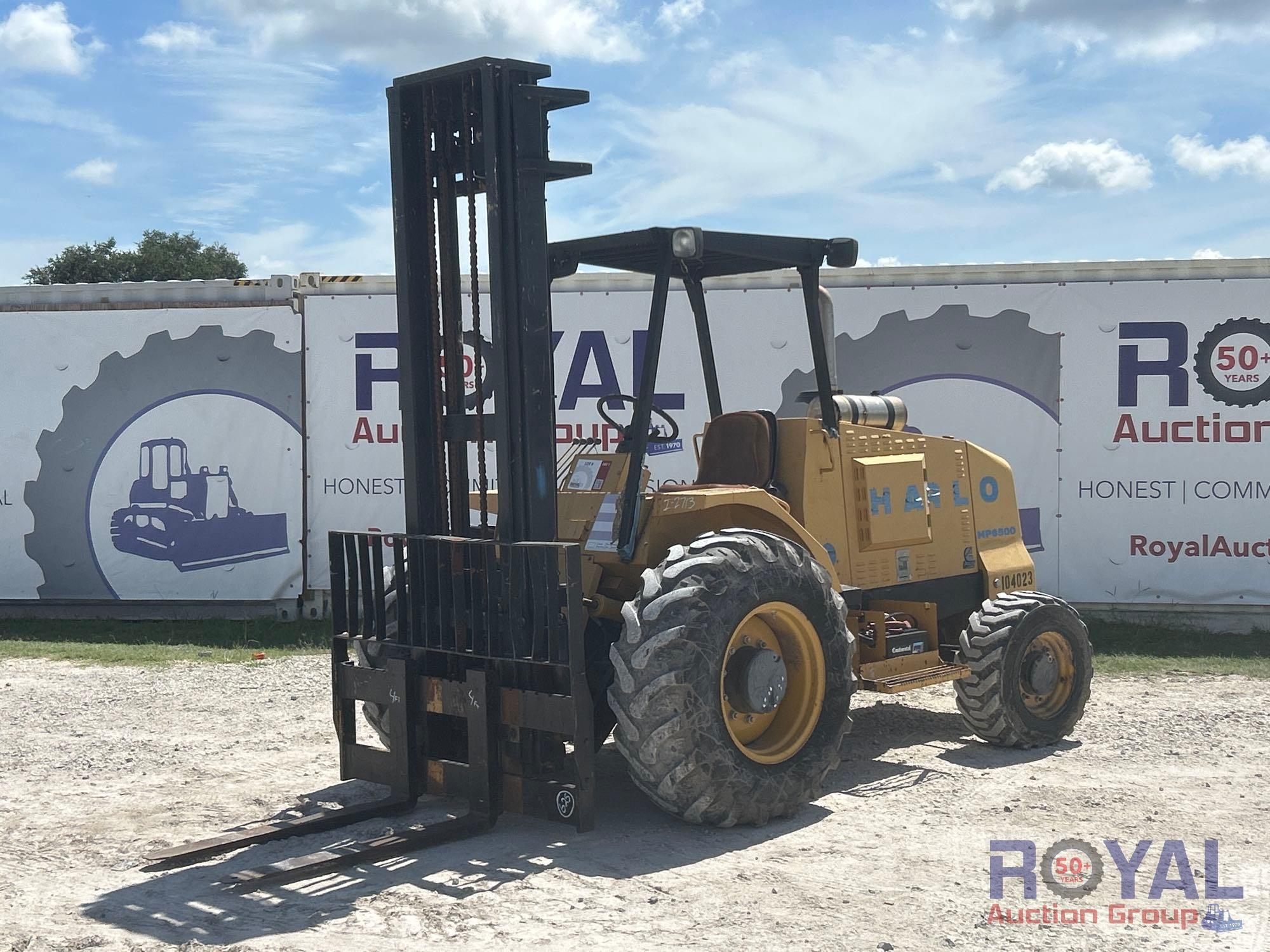 2018 Harlo HP6500 4x4 Rough Terrain Straight Mast Forklift (A49346)