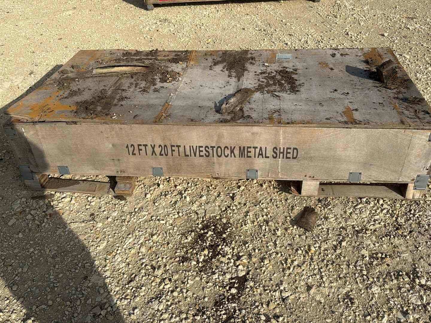12FT X 20FT LIVESTOCK METAL SHED (A58214)