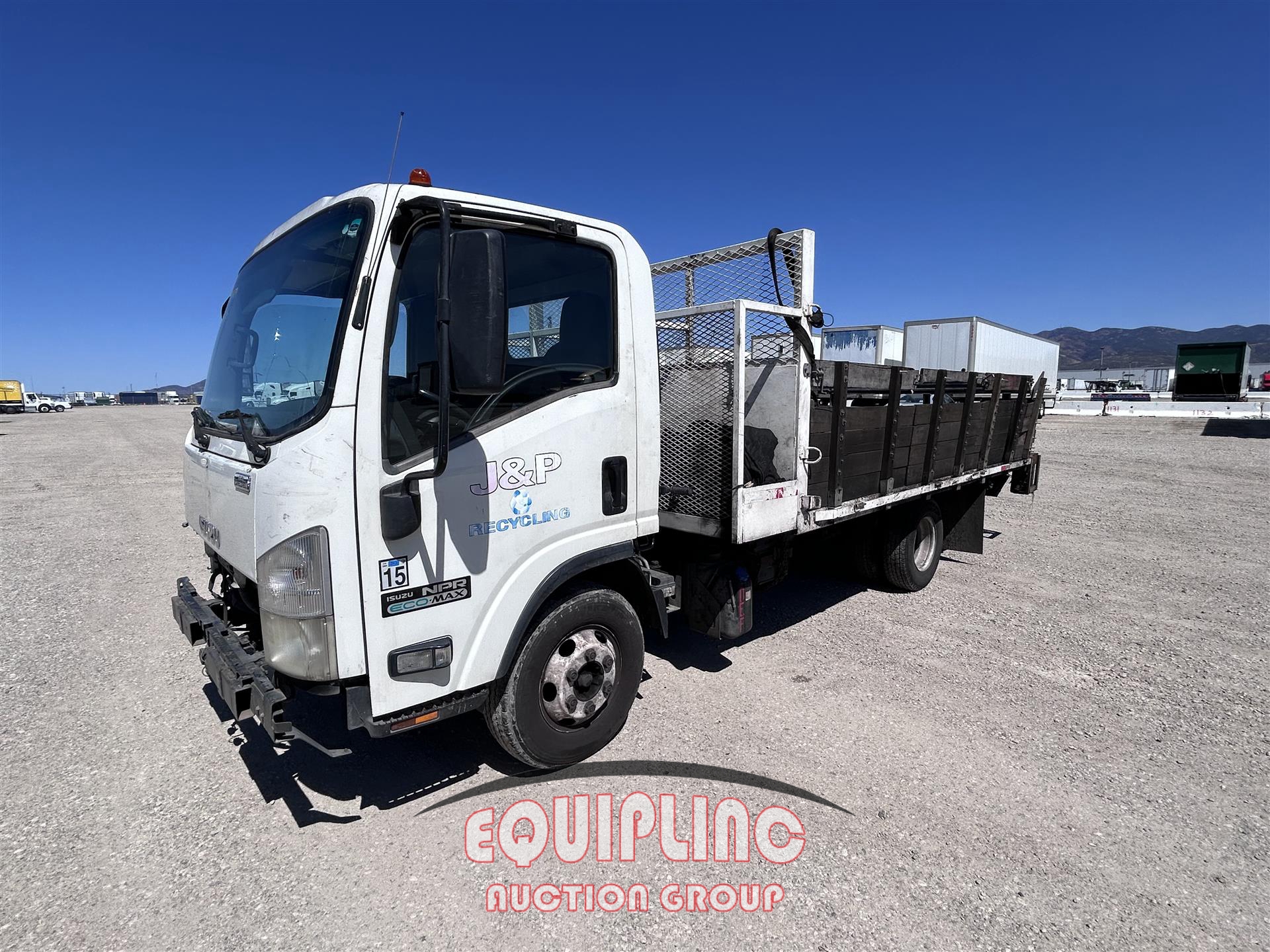 2013 ISUZU NPR STAKE BODY TRUCK (A59904)