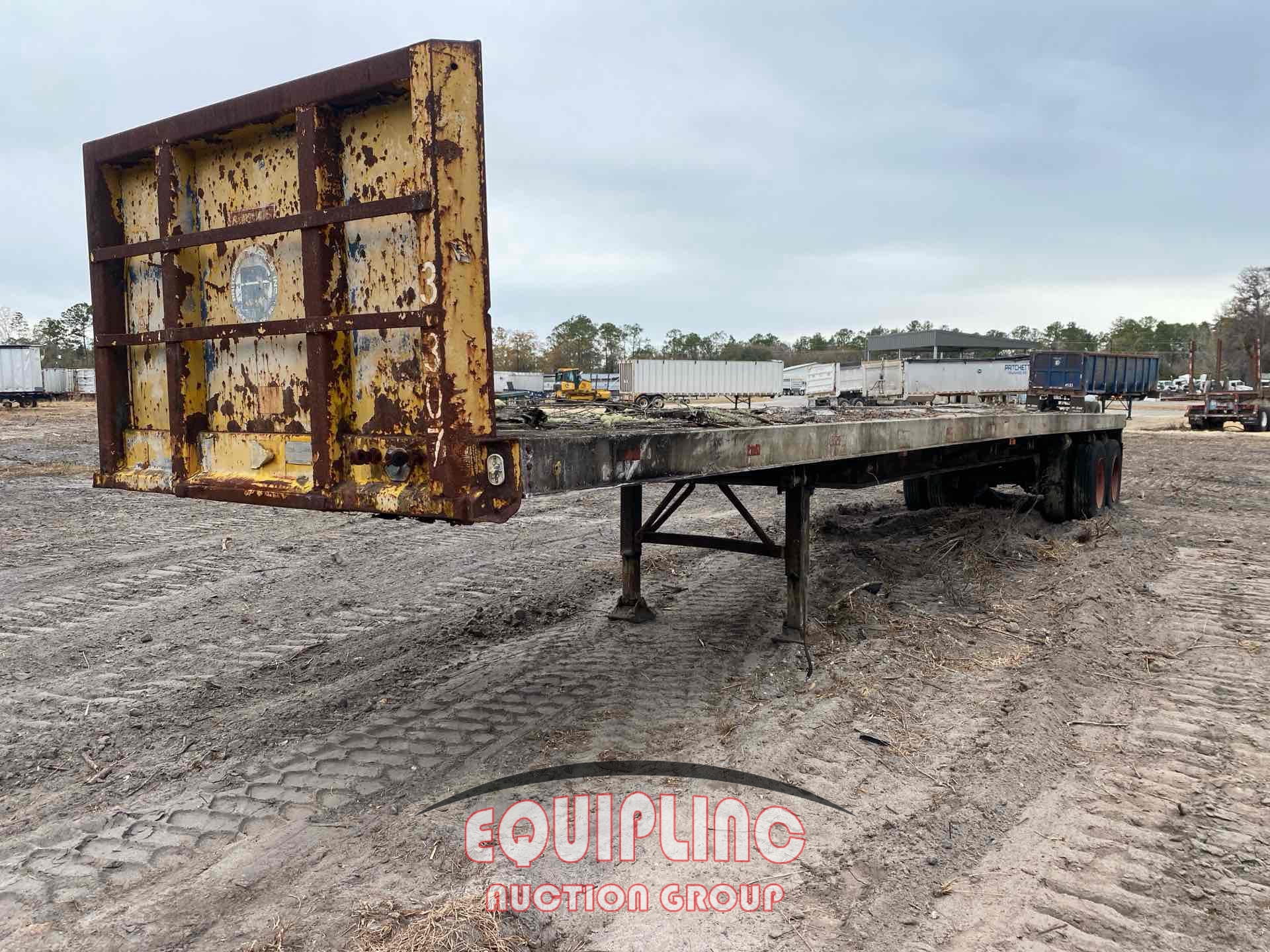 1980 FRUEHAUF 45' T/A FLATBED TRAILER (A59910)