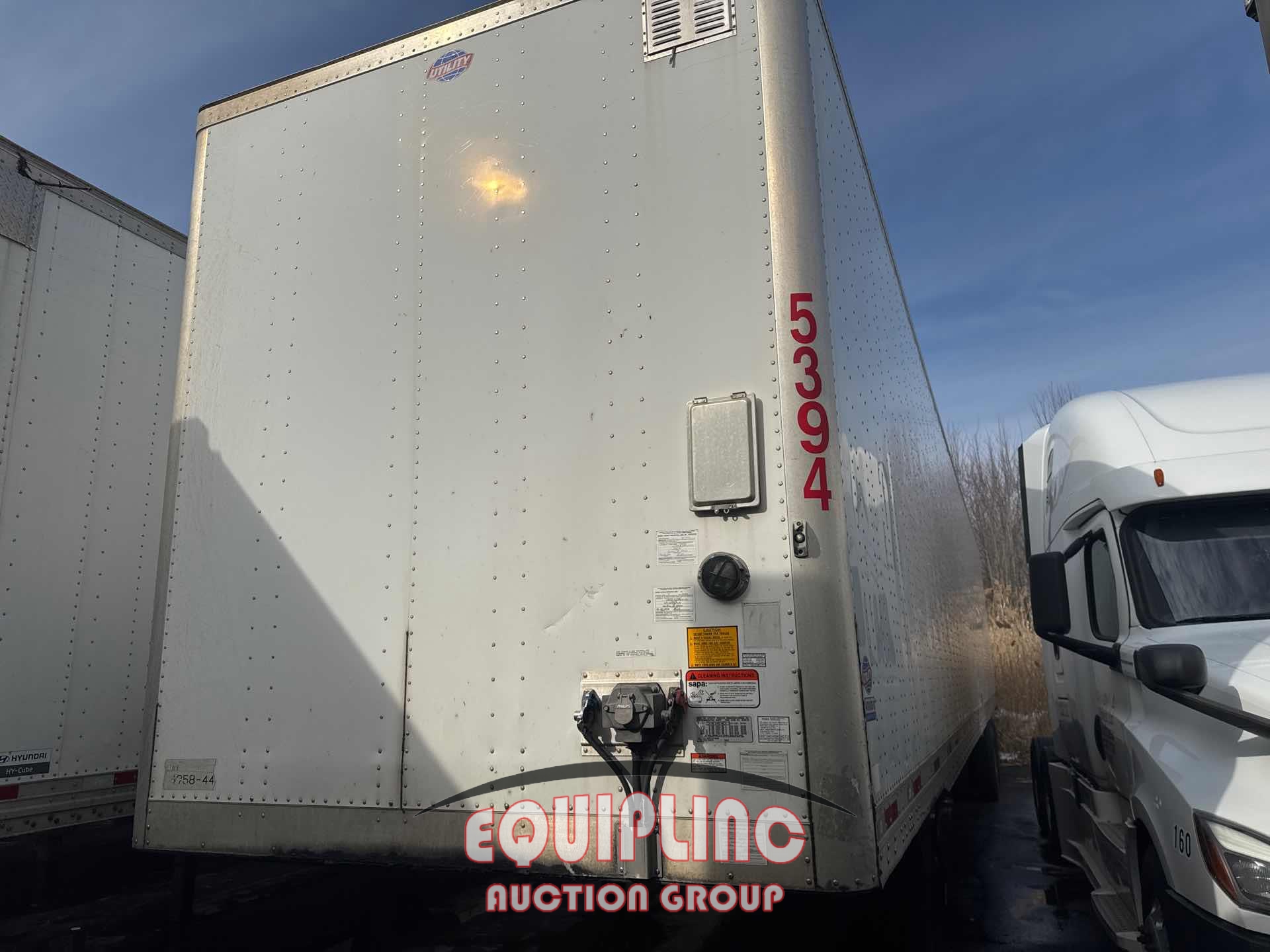 2019 UTILITY VS2DX 53' X 102" T/A VAN TRAILER (A59912)