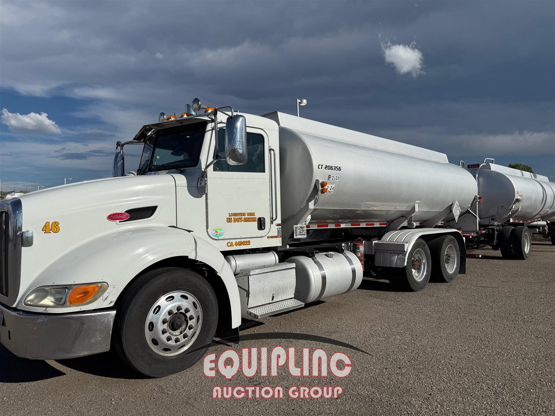 2011 PETERBILT 384 TANDEM AXLE TANKER TRUCK AND TANKER TRAILERS (A54607)