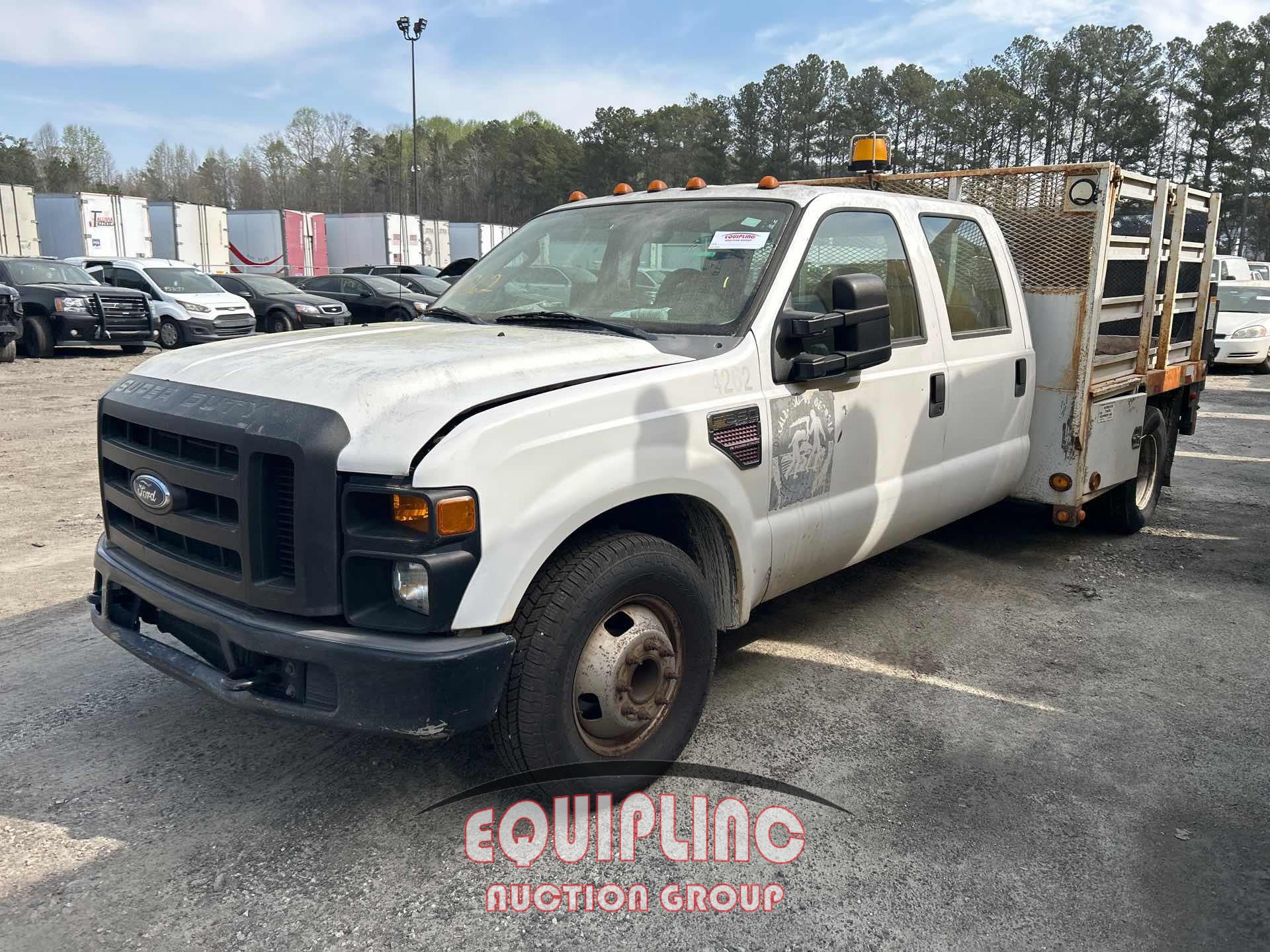 2008 FORD F350 CREW CAB STAKE BED TRUCK (A66091)