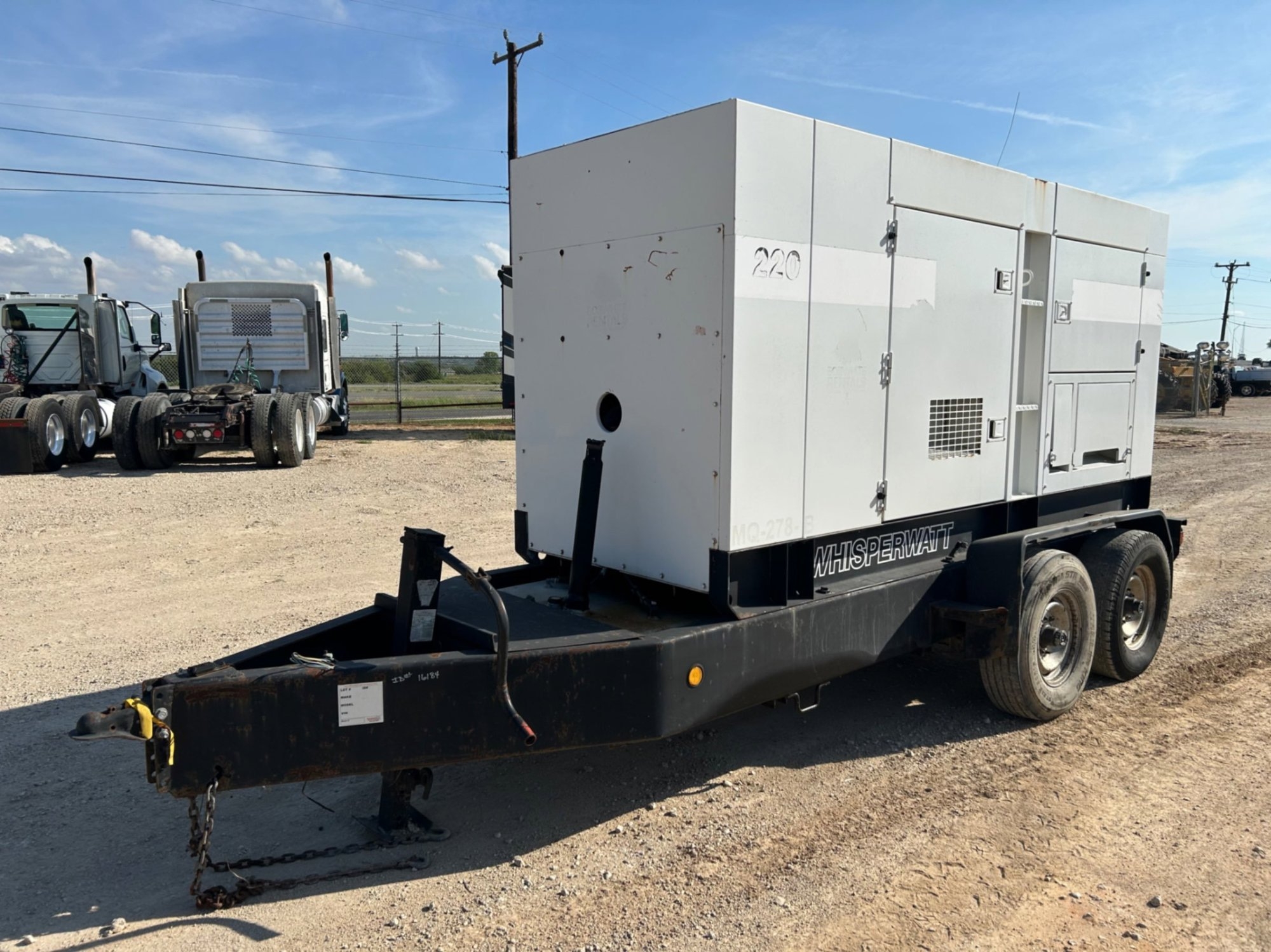 WHISPERWATT 220 DIESEL POWERED GENERATOR (A58214)