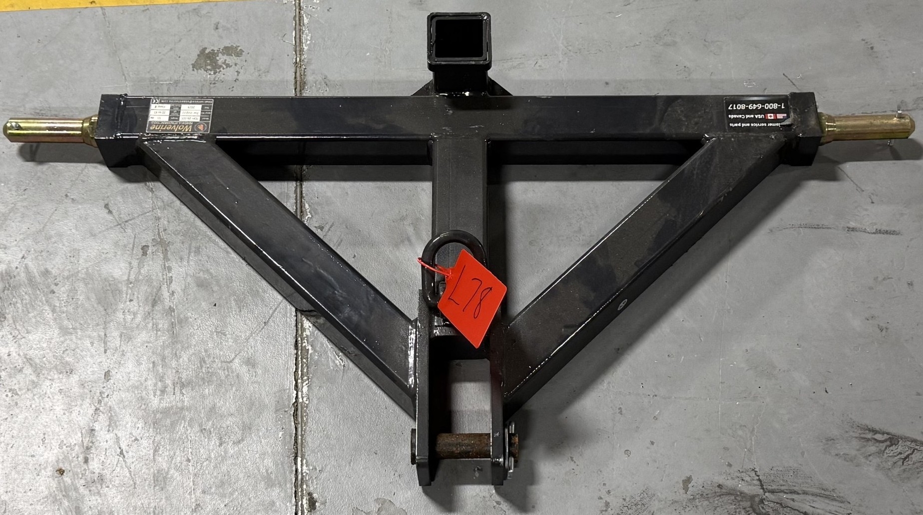 New Wolverine 3Pt hitch Receiver (A59000)