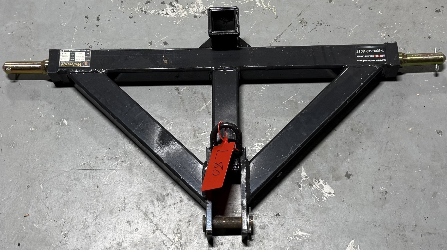 New Wolverine 3Pt hitch Receiver (A59000)