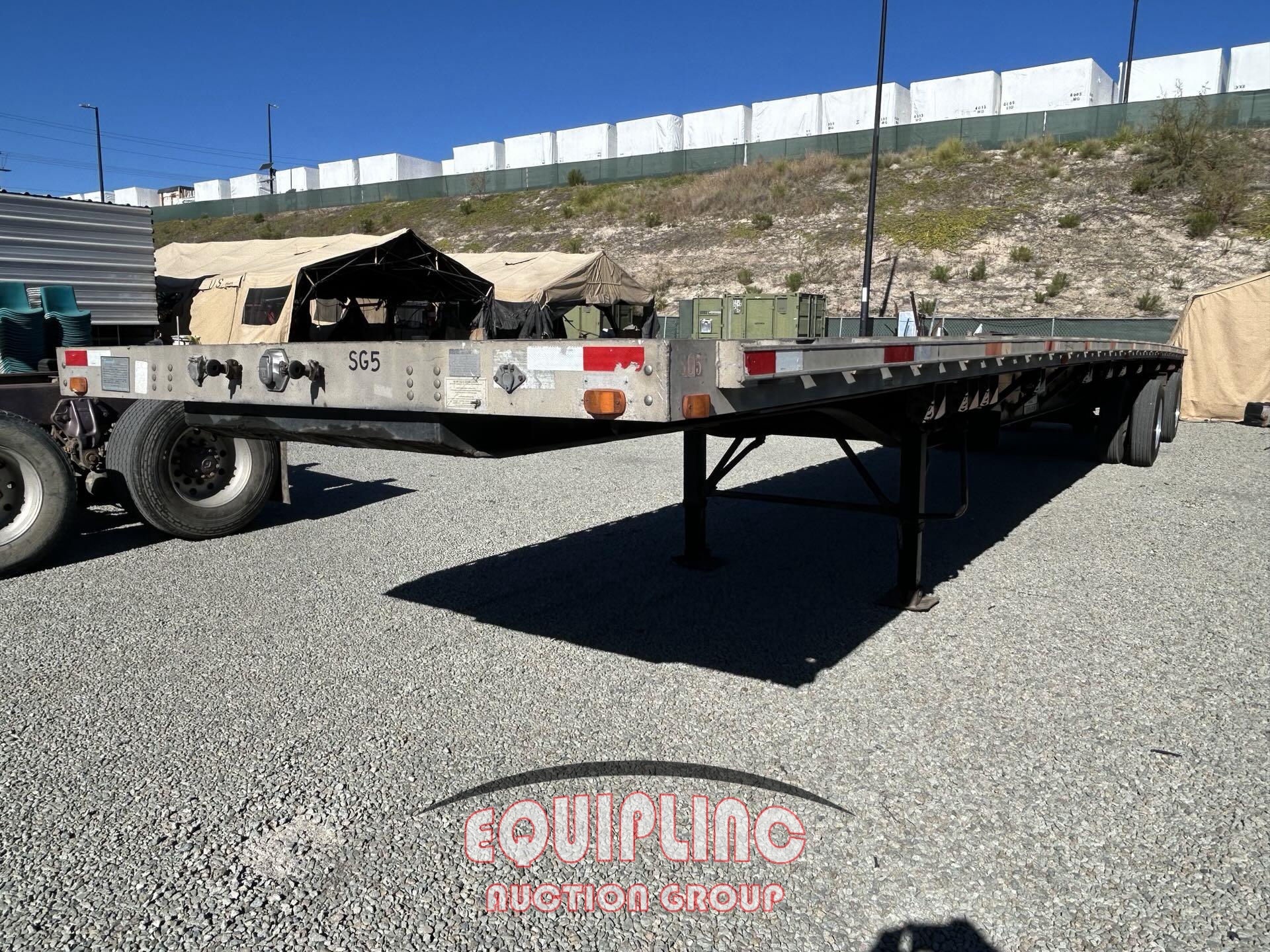 1999 TRANSCRAFT FLAT BED 48FT TRAILER (A59575)