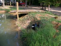 8-30-09 Overflow pipe inlet with pier.jpg