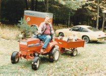 Gravely at cabin in 1980's.jpg