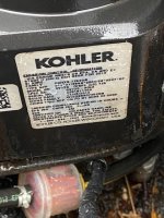Kohler engine tag.jpg