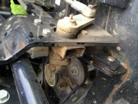 Mower lift linkage attached to MMM mount.JPG
