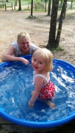 7-18-15 Chloe In Pool Grams Watching.jpg