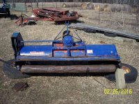 new calf, flail mower, truck tires 009.JPG