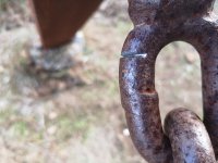 6 tentative de tronÃ§onnage avortÃ©e du maillon de chaine en acier trempÃ©.jpg
