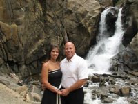 Our Wedding Picture at Boulder Falls, Colorado.  31 July 2006.jpg