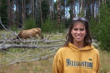 Steph and an elk.jpg