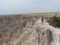 55 Steph on a scary trail in the Badlands, SD.jpg