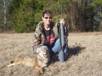 Steph with her coyote. 2  Feb 08.jpg